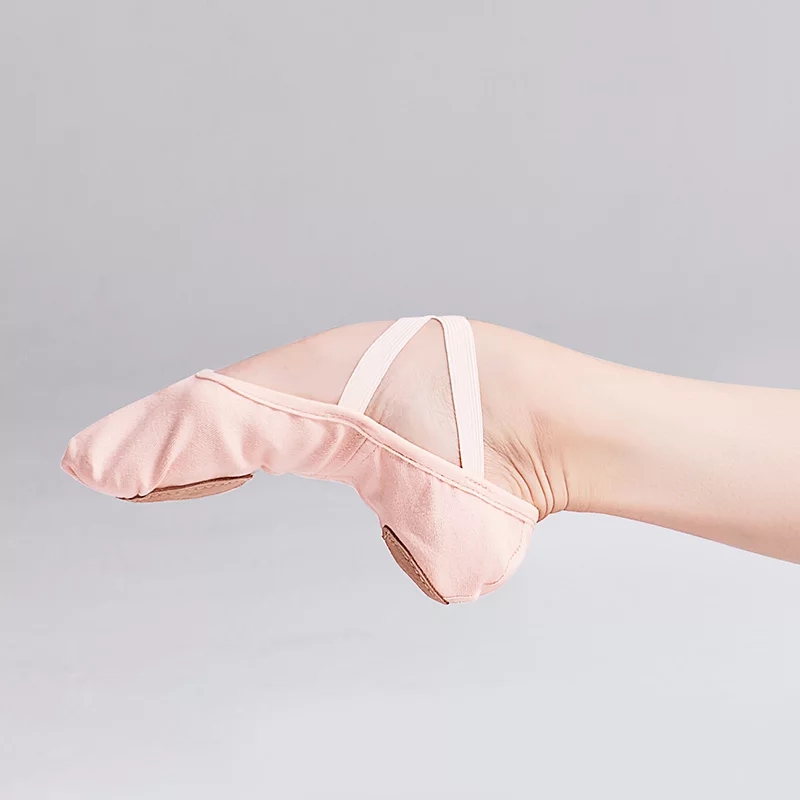 High Stretch Canvas Split Sole Ballet Slippers $25